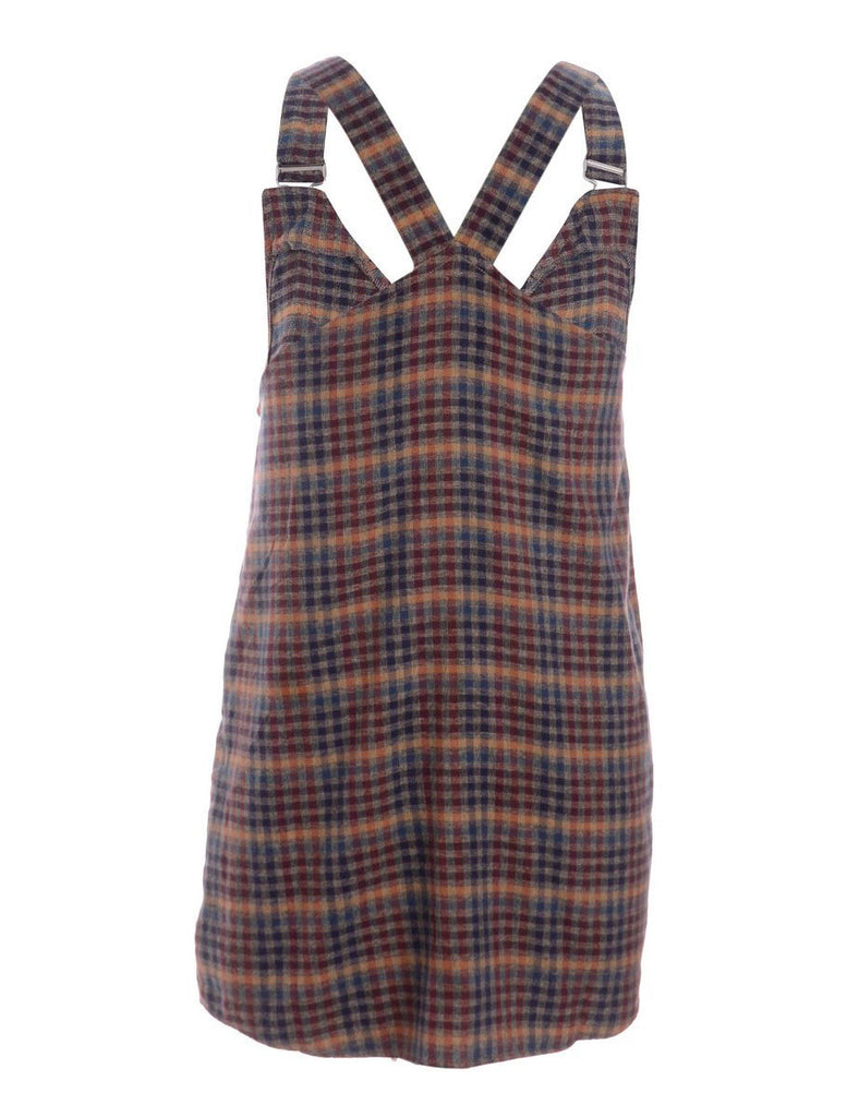 Beyond Retro Label Label Plaid Pinafore Shirt Dress