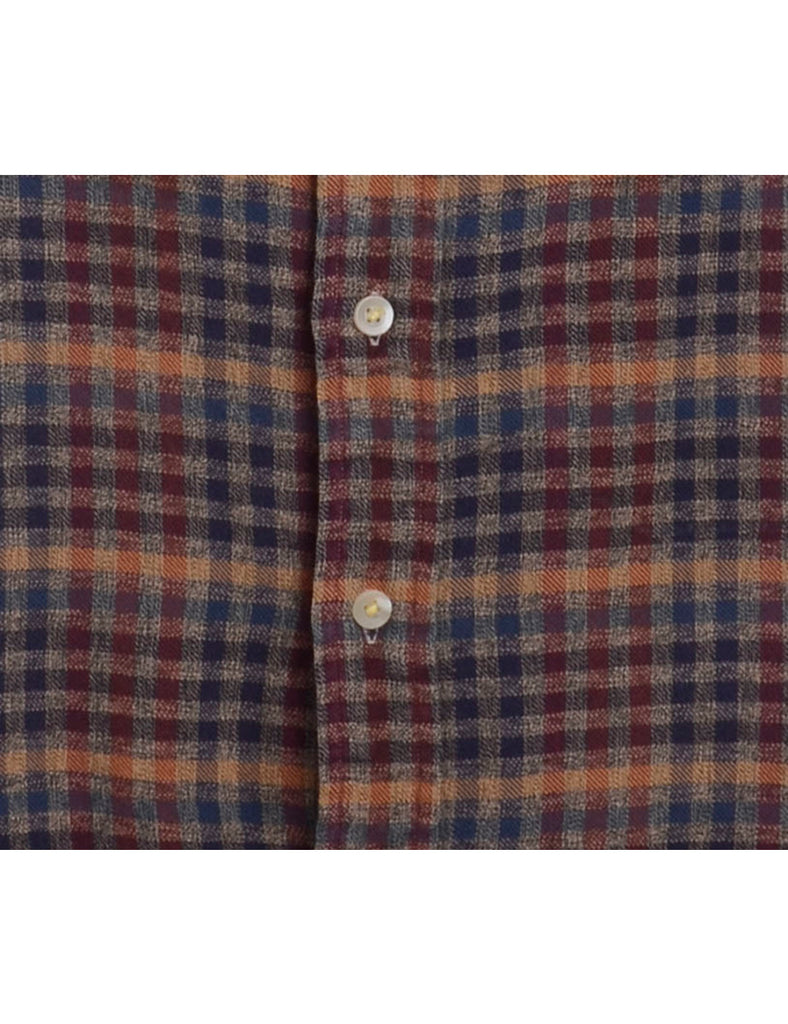 Beyond Retro Label Label Plaid Pinafore Shirt Dress