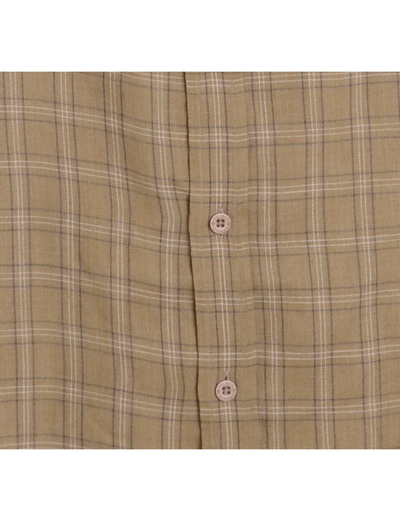 Beyond Retro Label Label Plaid Pinafore Shirt Dress