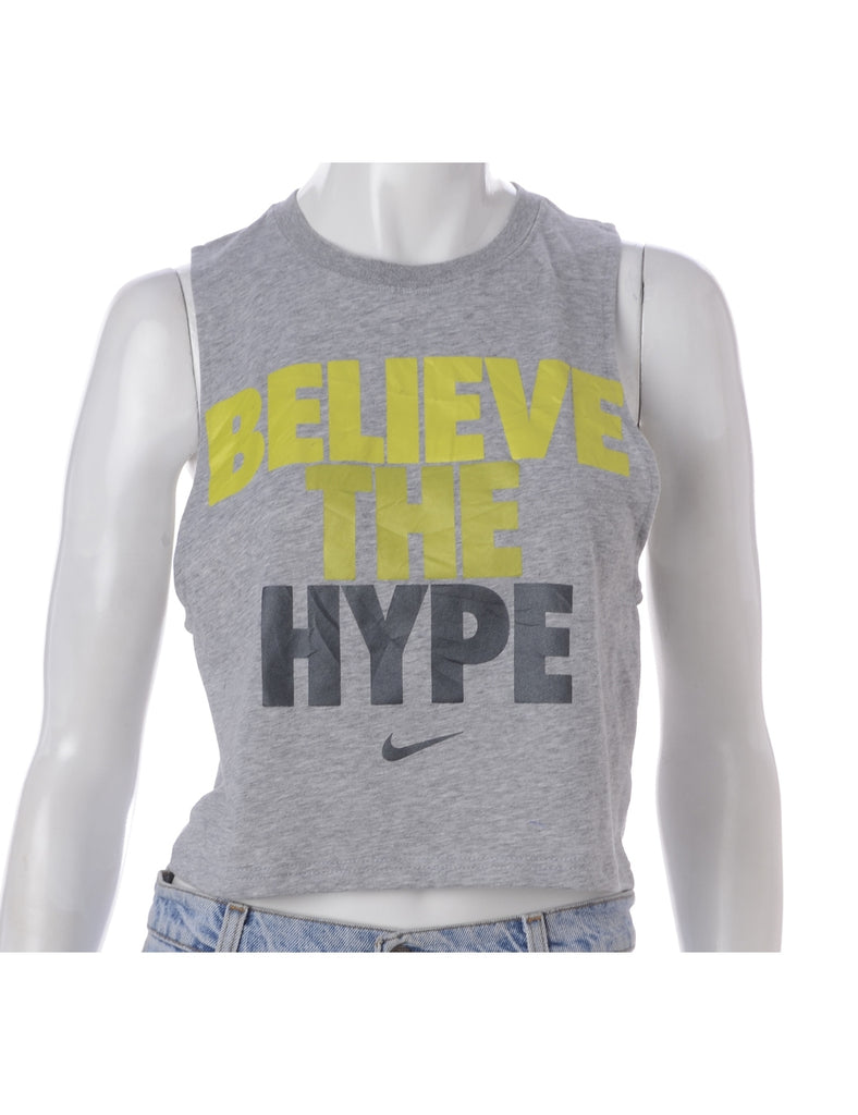 Beyond Retro Label Label Polly Cropped Sports T Vest