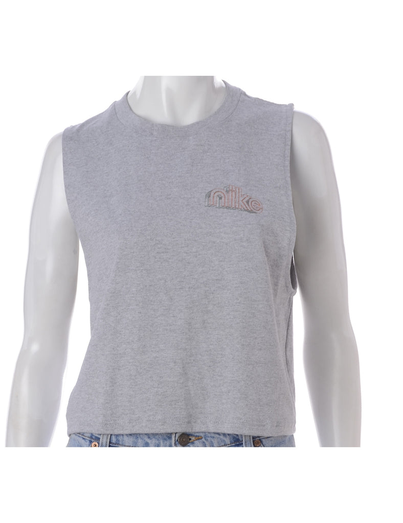 Beyond Retro Label Label Polly Cropped Sports T Vest