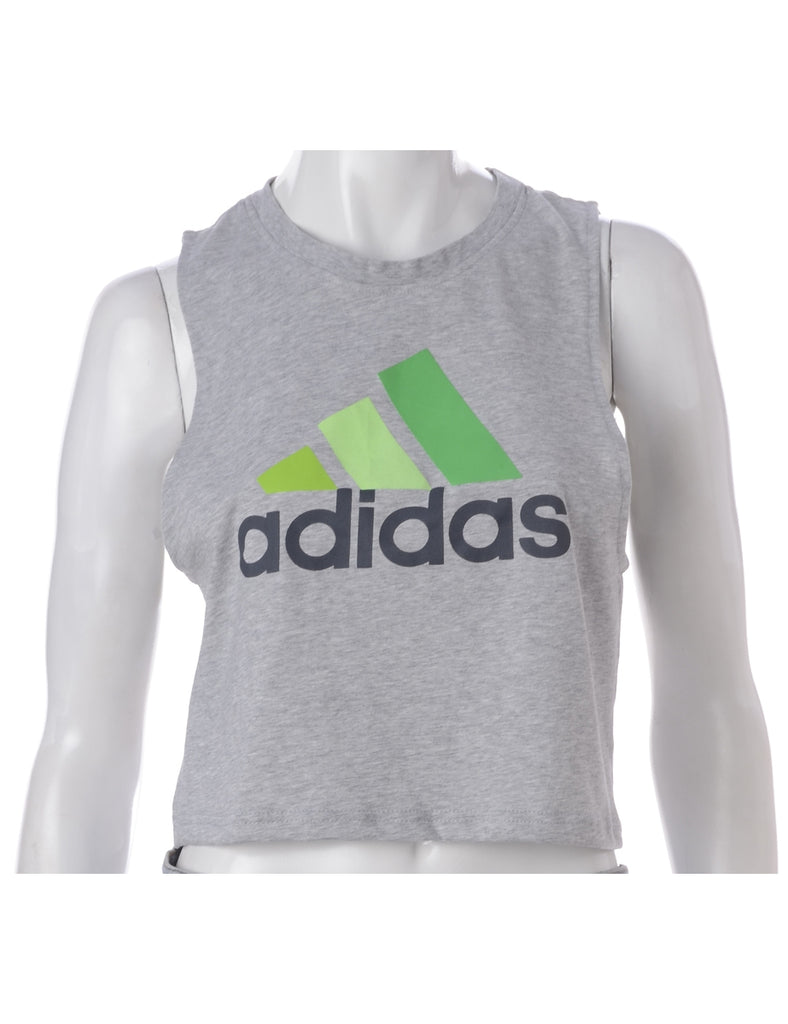 Beyond Retro Label Label Polly Cropped Sports T Vest