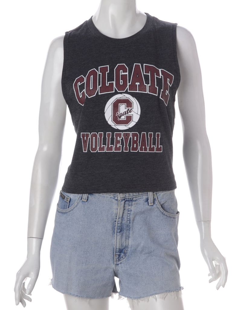 Beyond Retro Label Label Polly Cropped Sports T Vest