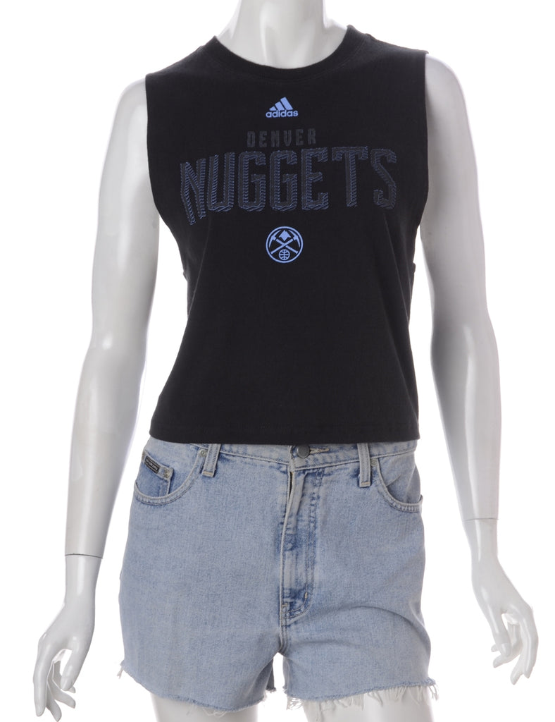 Beyond Retro Label Label Polly Cropped Sports T Vest
