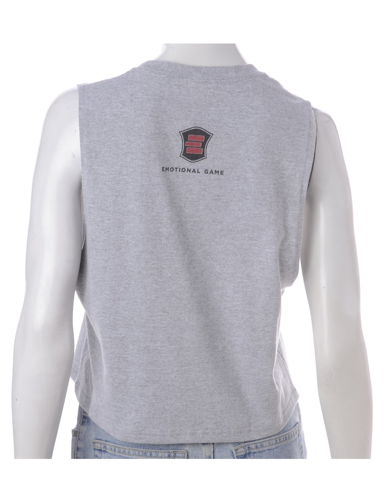 Beyond Retro Label Label Polly Cropped Sports T Vest