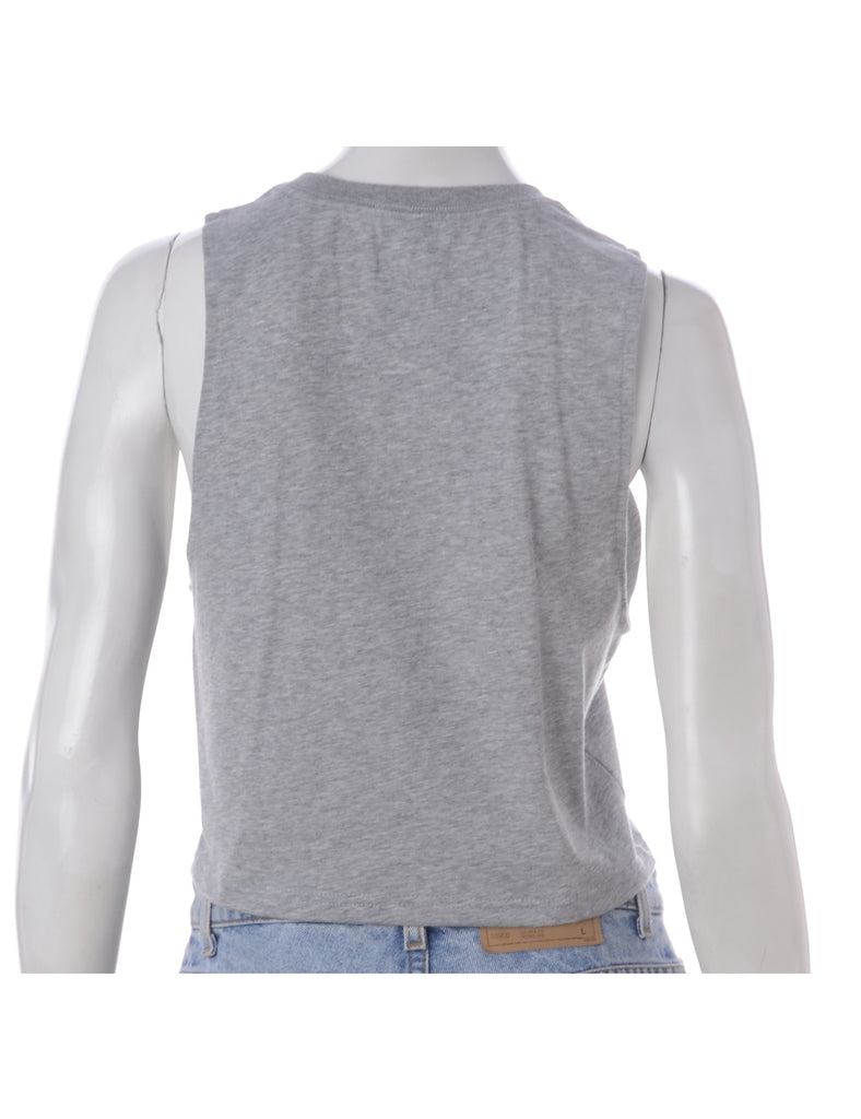 Beyond Retro Label Label Polly Cropped Sports T Vest