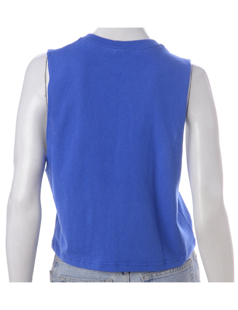 Beyond Retro Label Label Polly Cropped Sports T Vest