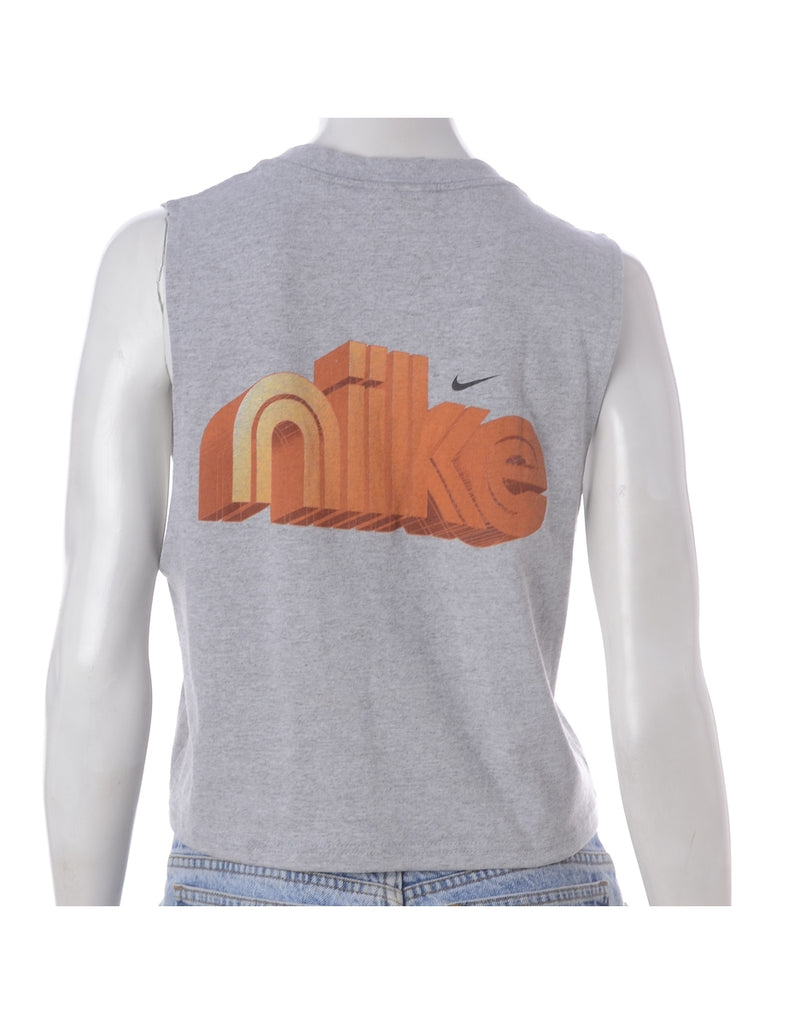 Beyond Retro Label Label Polly Cropped Sports T Vest