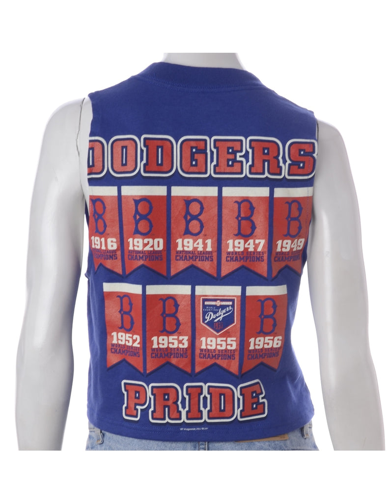 Beyond Retro Label Label Polly Cropped Sports T Vest