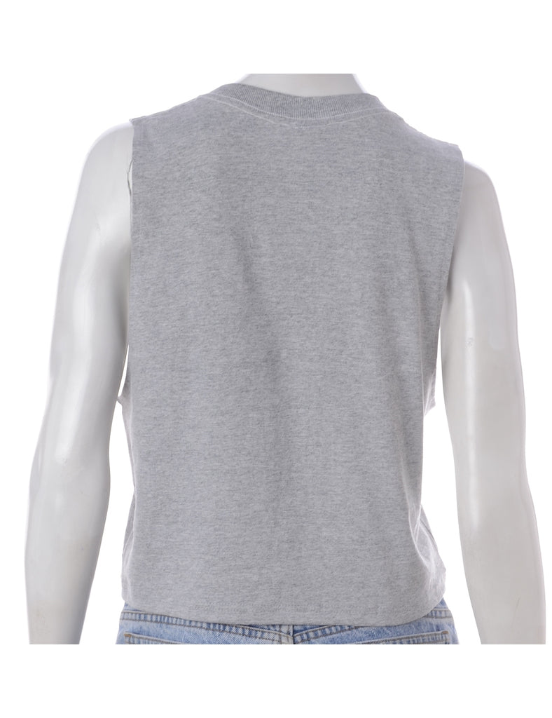 Beyond Retro Label Label Polly Cropped Sports T Vest