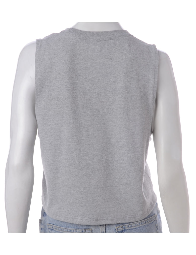Beyond Retro Label Label Polly Cropped Sports T Vest