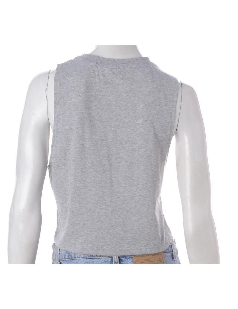 Beyond Retro Label Label Polly Cropped Sports T Vest