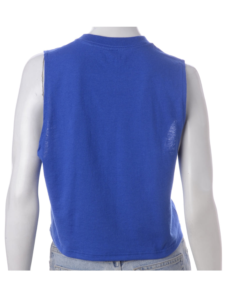 Beyond Retro Label Label Polly Cropped Sports T Vest