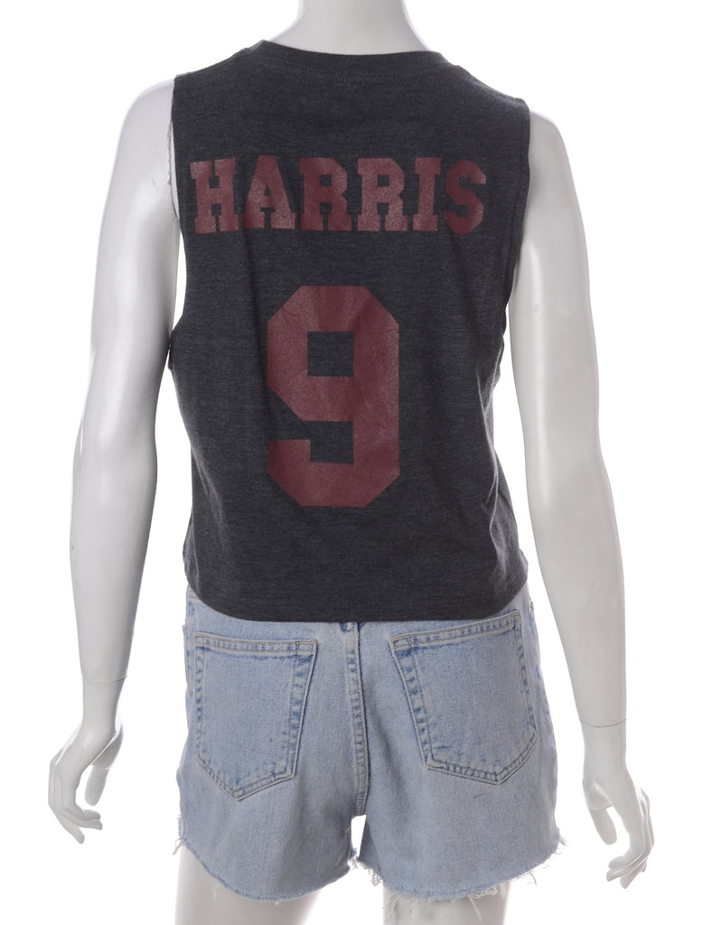 Beyond Retro Label Label Polly Cropped Sports T Vest