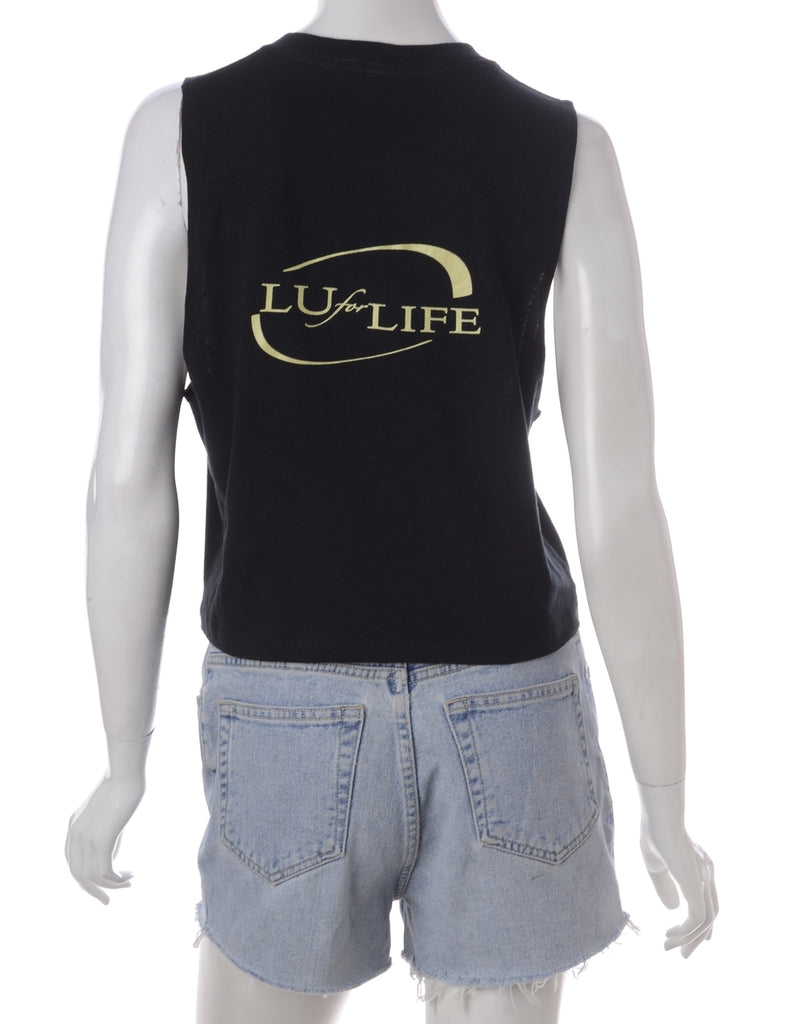 Beyond Retro Label Label Polly Cropped Sports T Vest