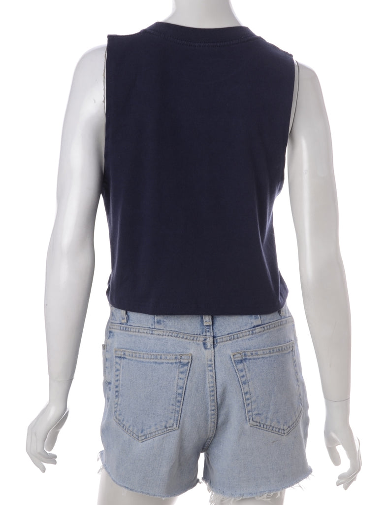 Beyond Retro Label Label Polly Cropped Sports T Vest