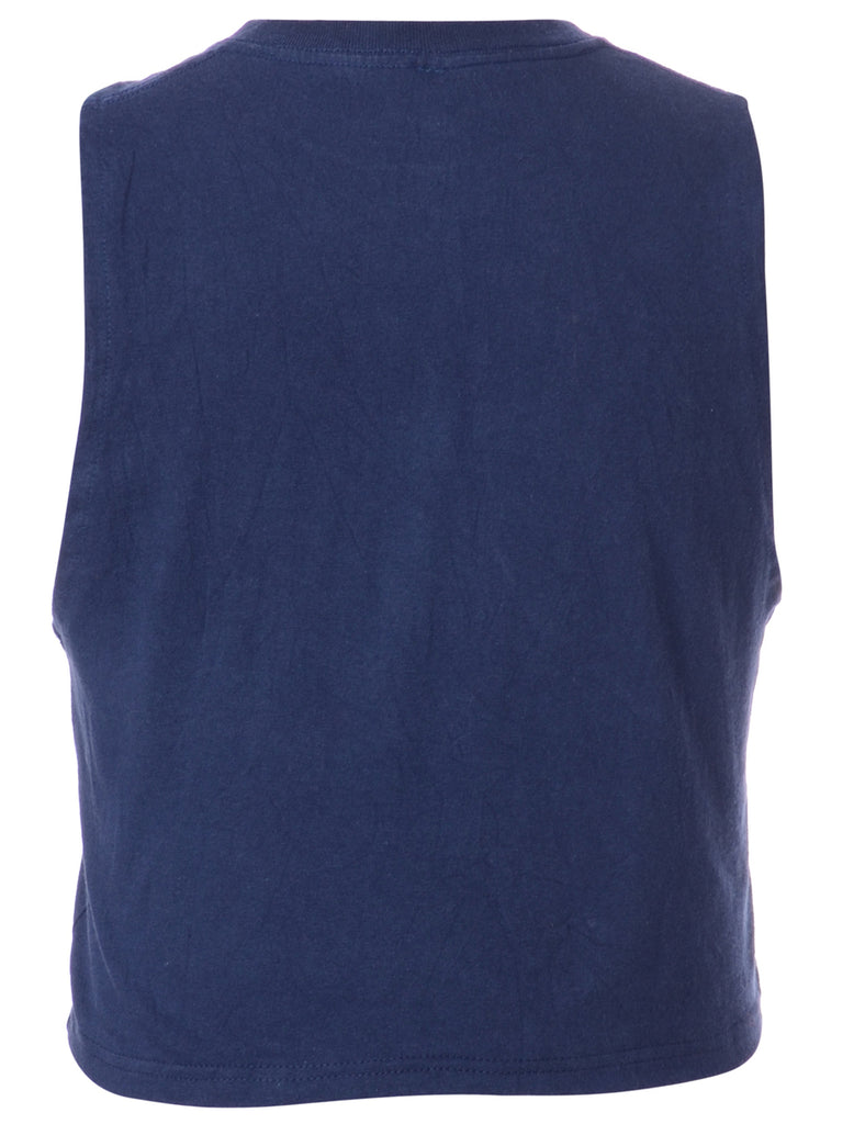 Beyond Retro Label Label Polly Cropped Sports T Vest
