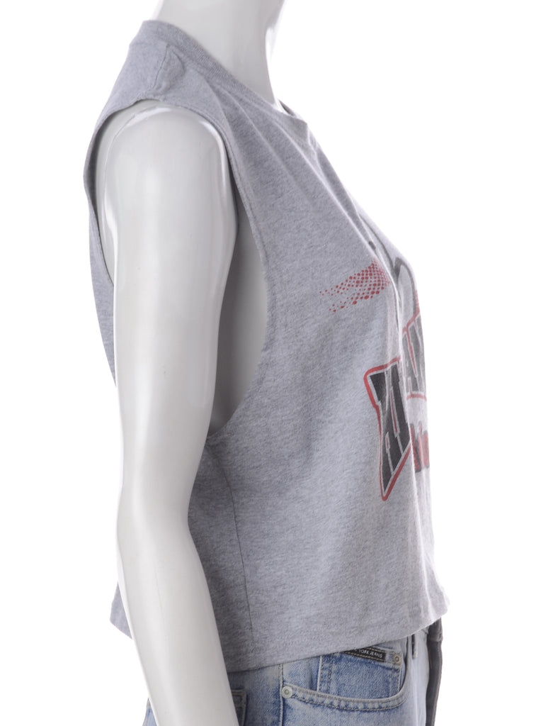 Beyond Retro Label Label Polly Cropped Sports T Vest