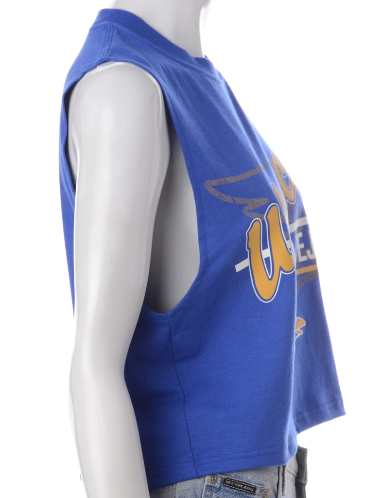 Beyond Retro Label Label Polly Cropped Sports T Vest