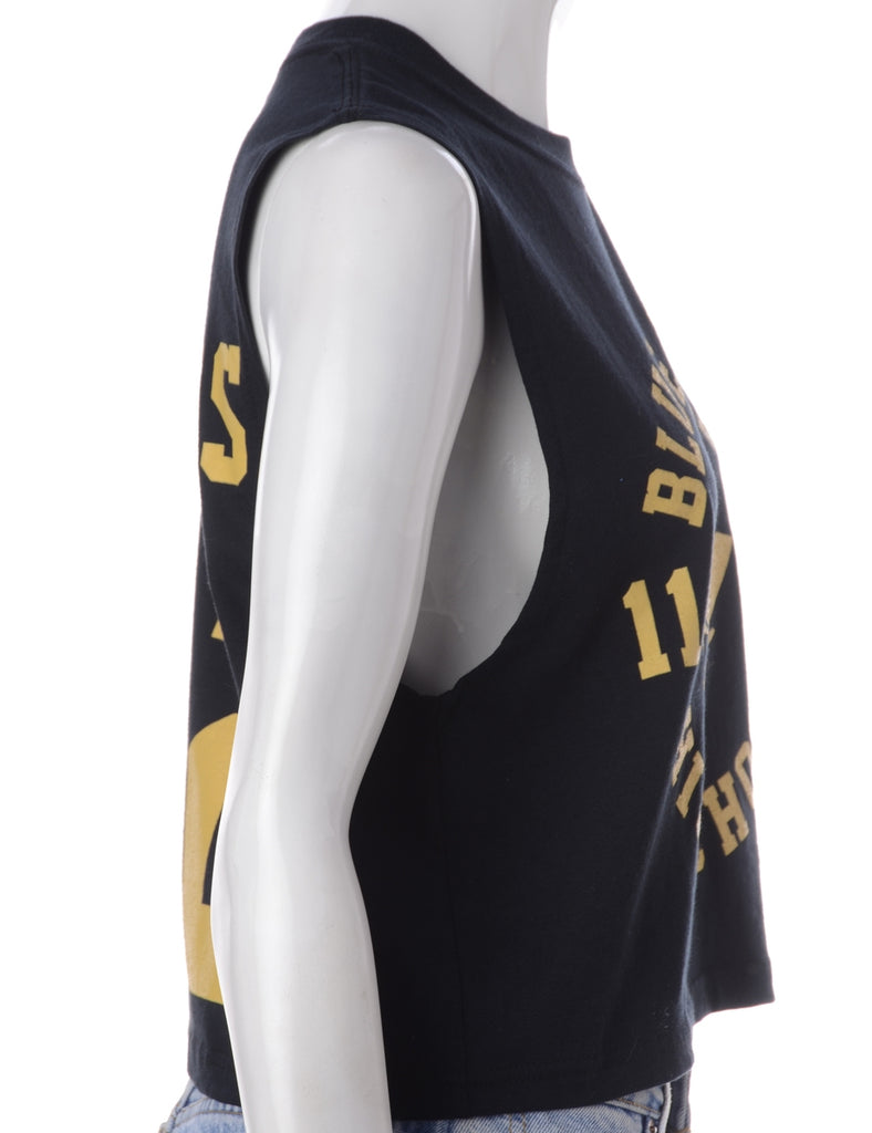 Beyond Retro Label Label Polly Cropped Sports T Vest