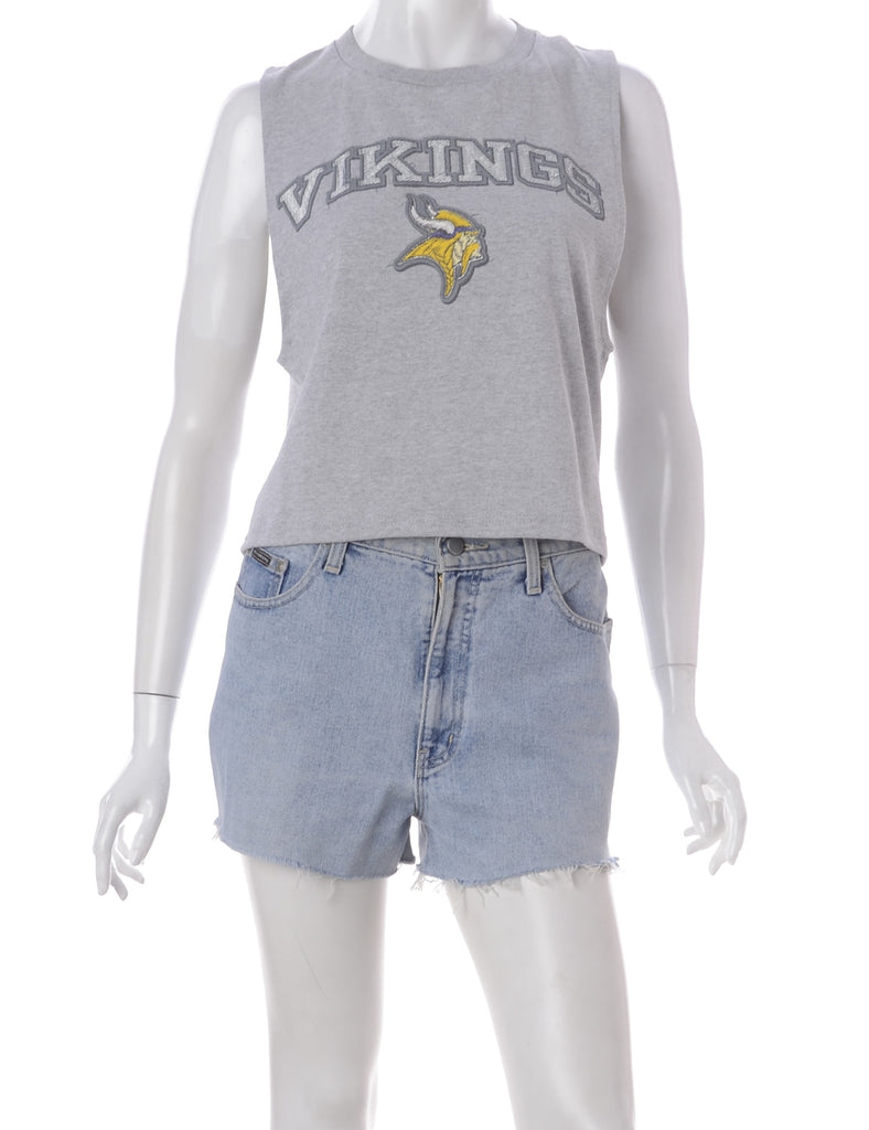 Beyond Retro Label Label Polly Cropped Sports T Vest