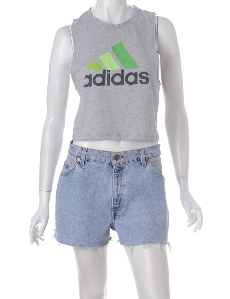 Beyond Retro Label Label Polly Cropped Sports T Vest