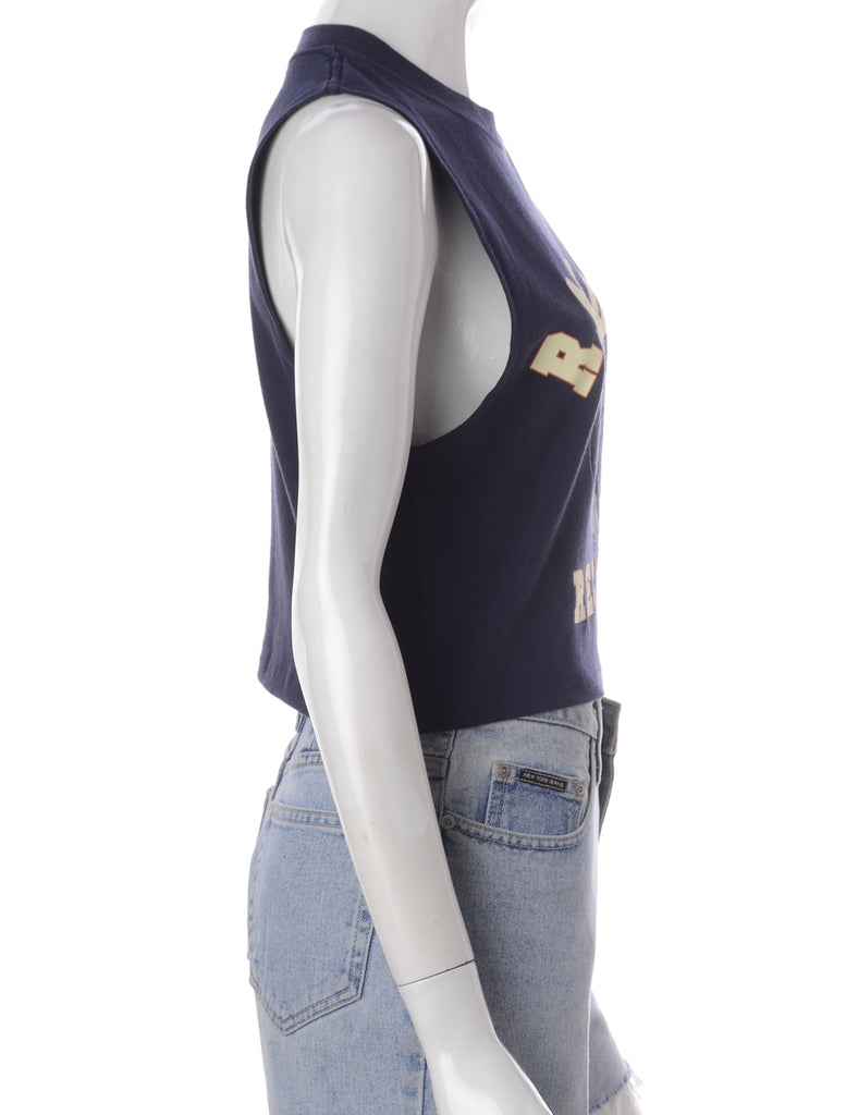 Beyond Retro Label Label Polly Cropped Sports T Vest
