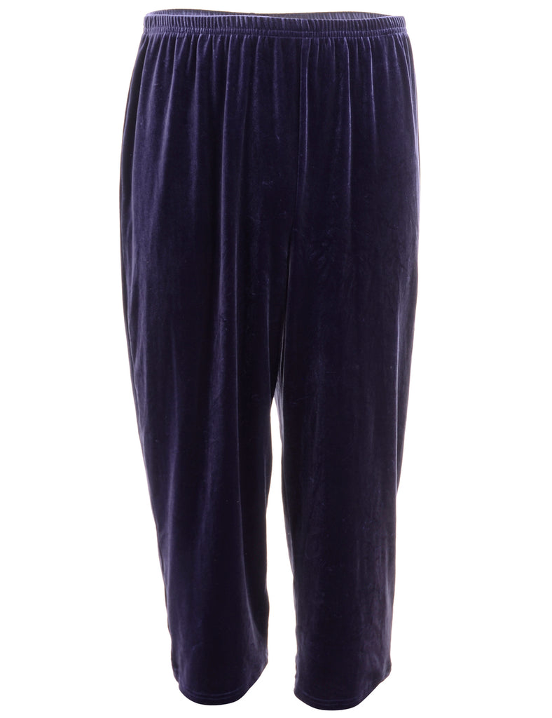 Beyond Retro Label Label Purple Carla Velvet Culotte