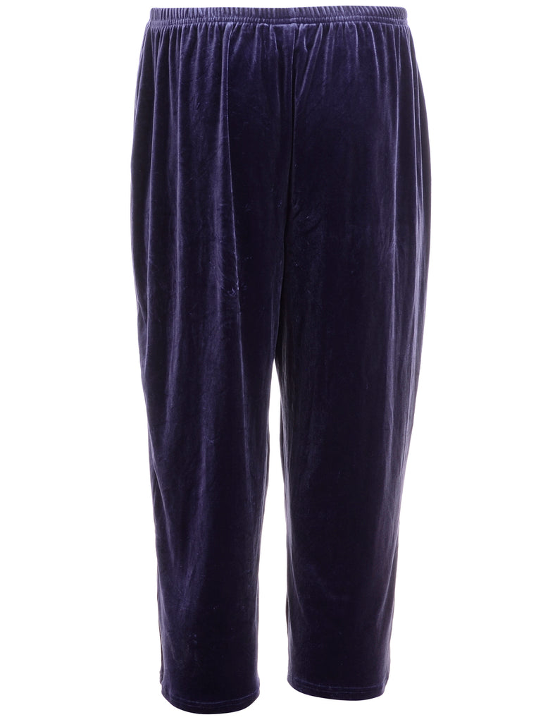 Beyond Retro Label Label Purple Carla Velvet Culotte