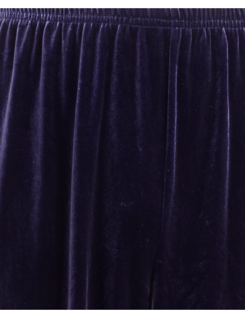 Beyond Retro Label Label Purple Carla Velvet Culotte