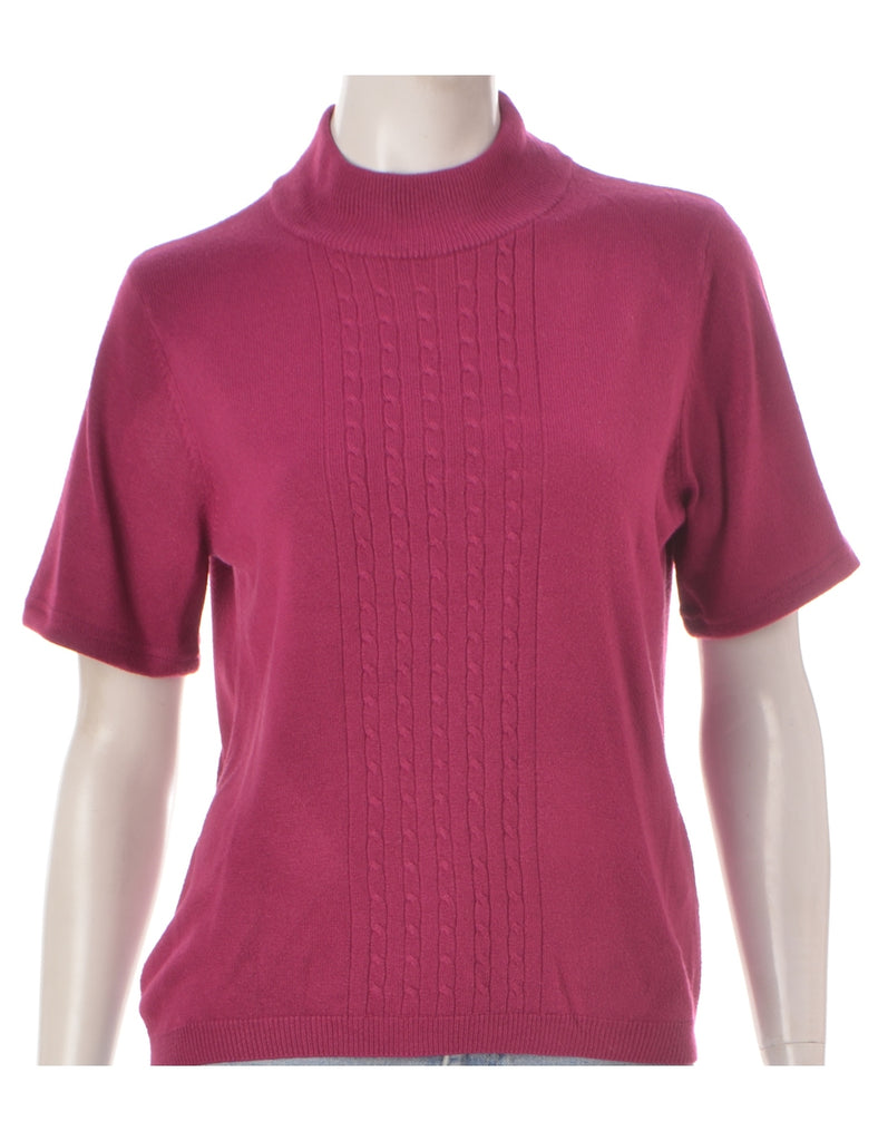 Beyond Retro Label Label Purple Turtle Neck Knit