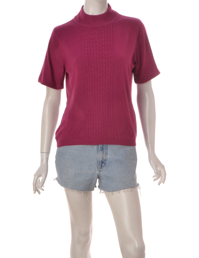 Beyond Retro Label Label Purple Turtle Neck Knit