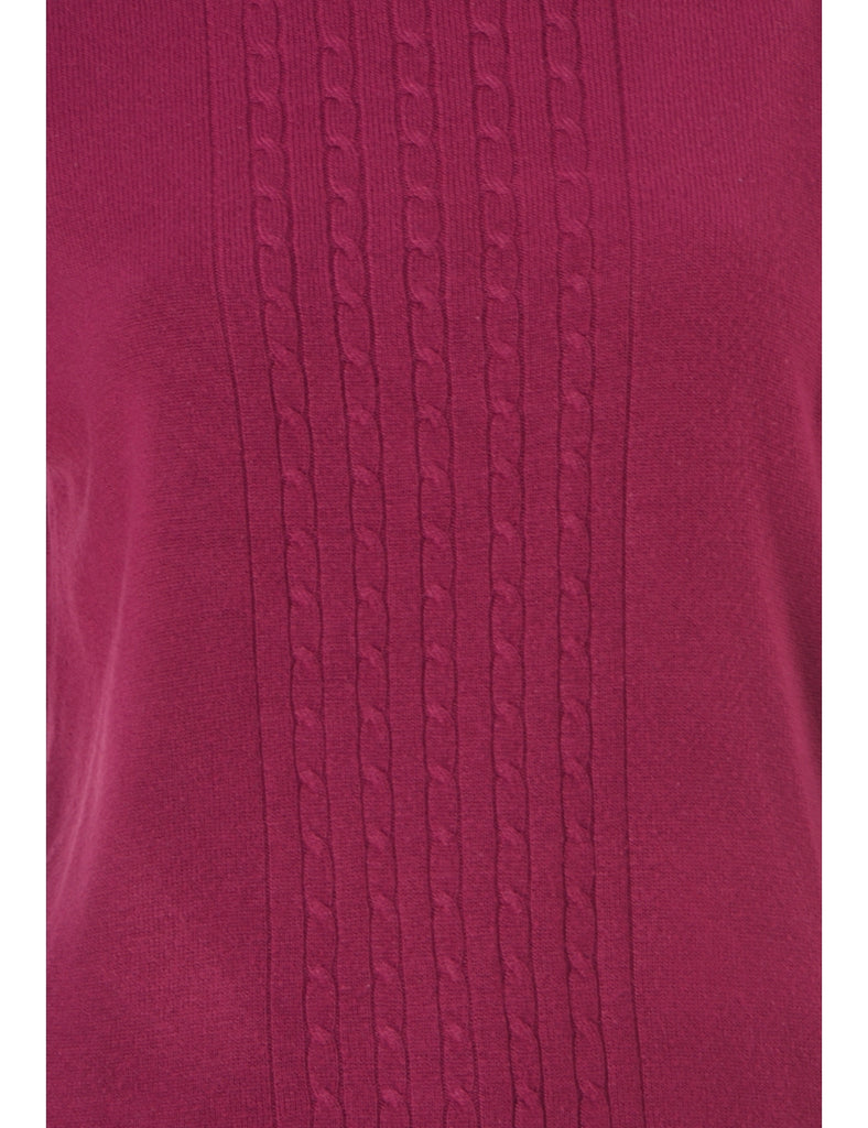 Beyond Retro Label Label Purple Turtle Neck Knit