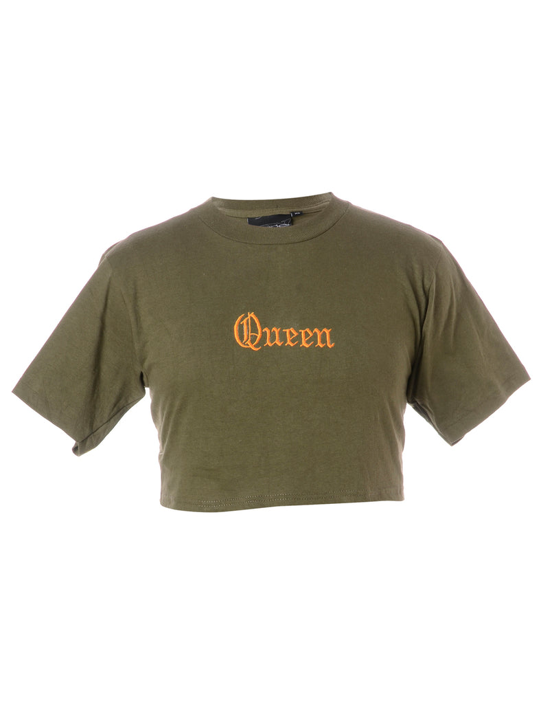 Beyond Retro Label Label Queen Crop T-shirt
