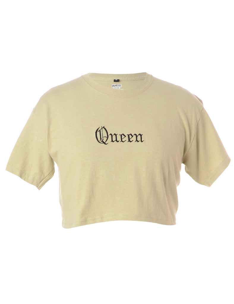 Beyond Retro Label Label Queen Crop T-shirt