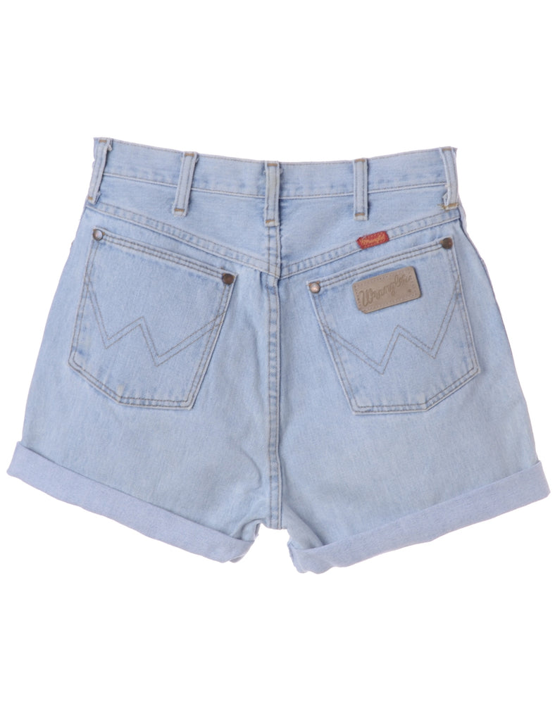 Beyond Retro Label Label Roll Hem Light Wash Denim Shorts