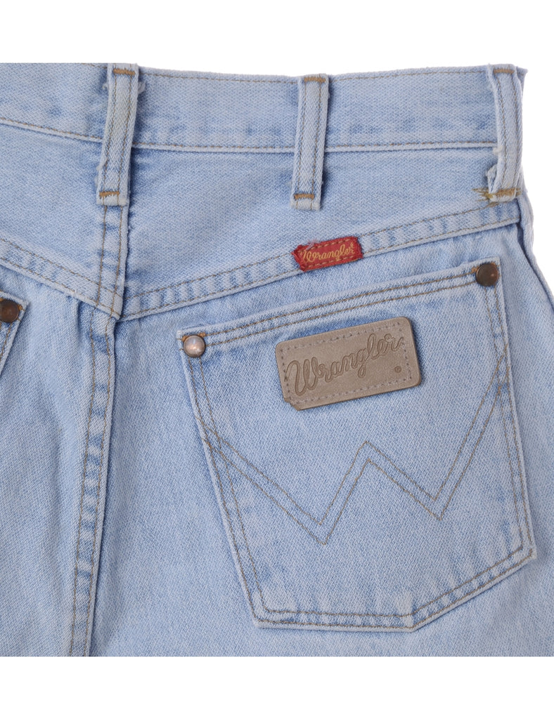 Beyond Retro Label Label Roll Hem Light Wash Denim Shorts