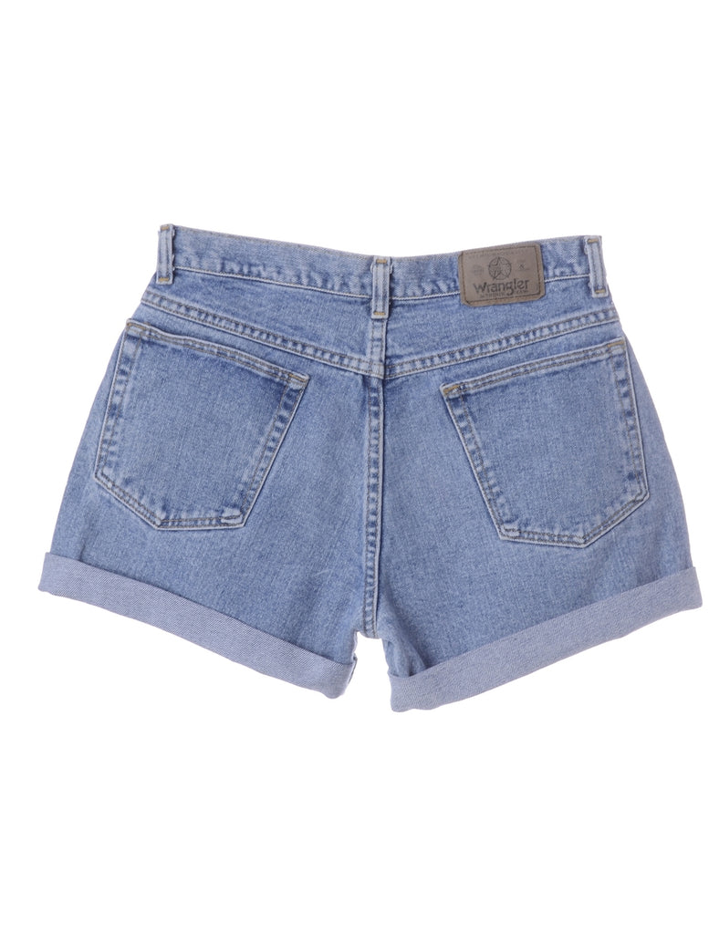 Beyond Retro Label Label Roll Hem Medium Wash Denim Shorts