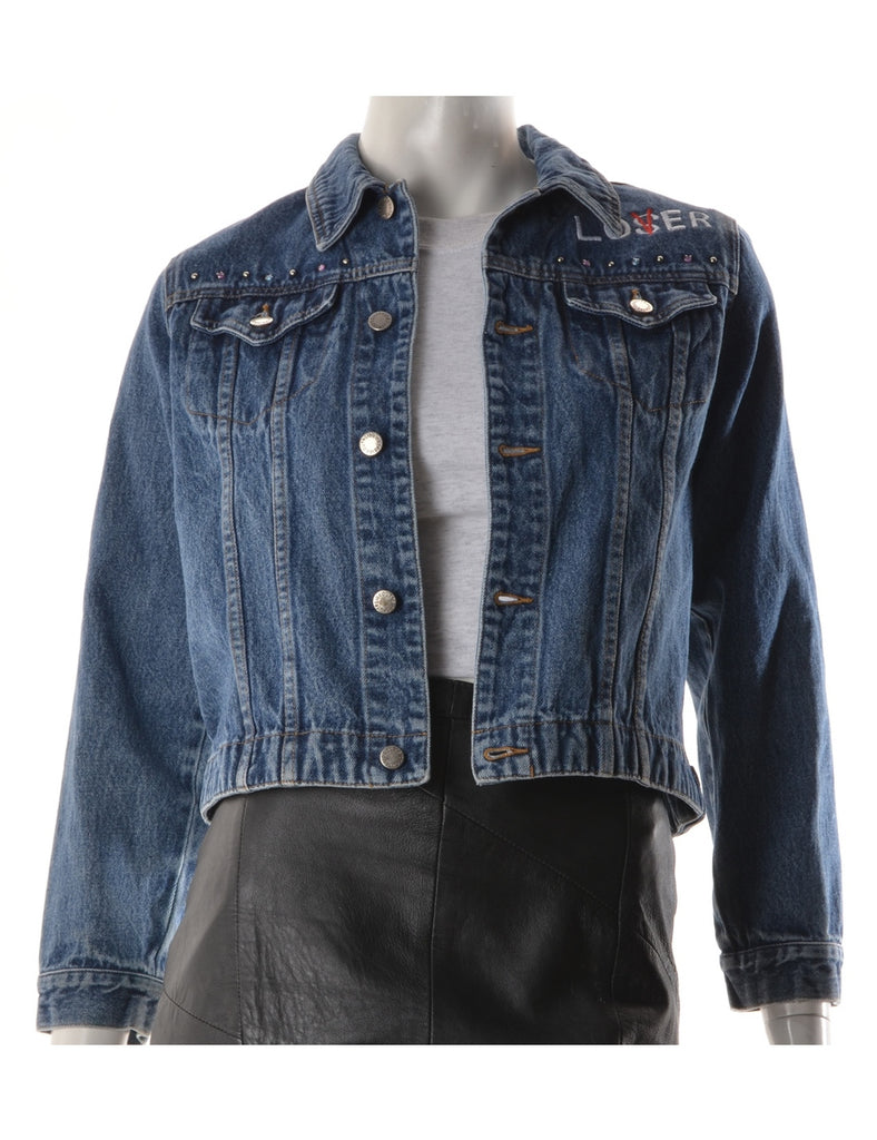 Beyond Retro Label Label Roxanne Loser Love Denim Jacket