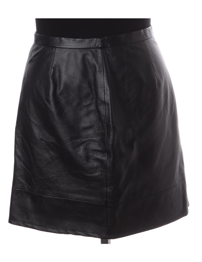 Beyond Retro Label Label Roxy Mini Leather Skirt