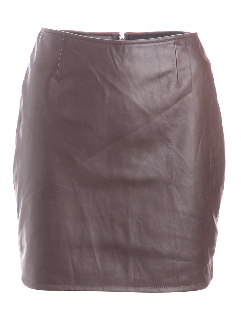 Beyond Retro Label Label Roxy Mini Leather Skirt