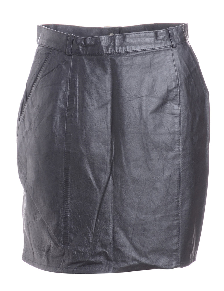 Beyond Retro Label Label Roxy Mini Leather Skirt