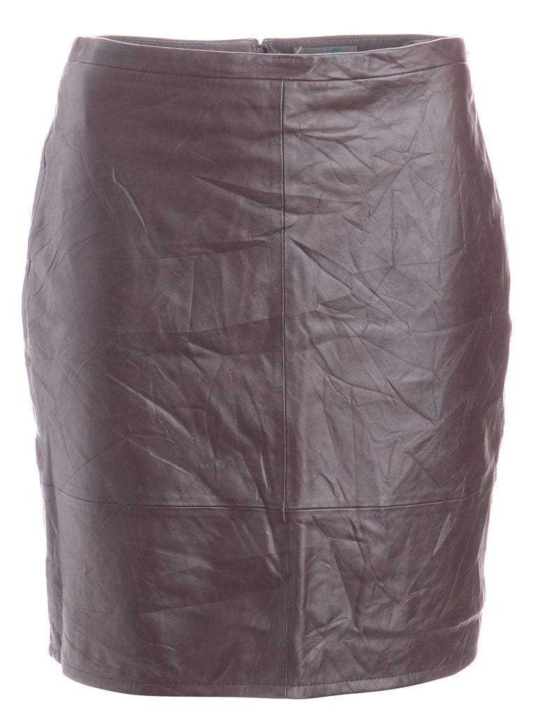 Beyond Retro Label Label Roxy Mini Leather Skirt