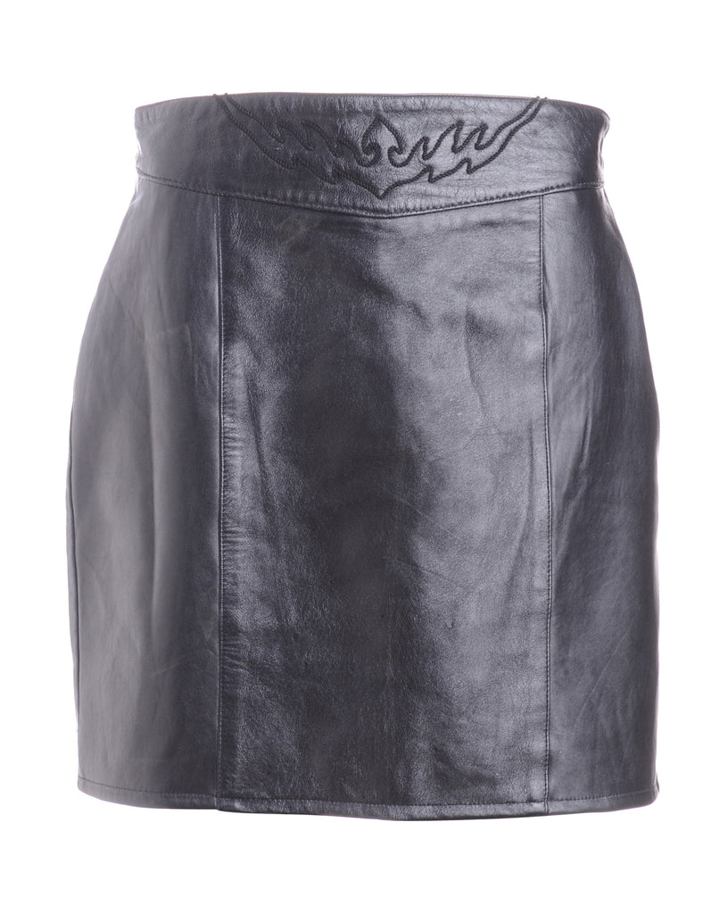 Beyond Retro Label Label Roxy Mini Leather Skirt