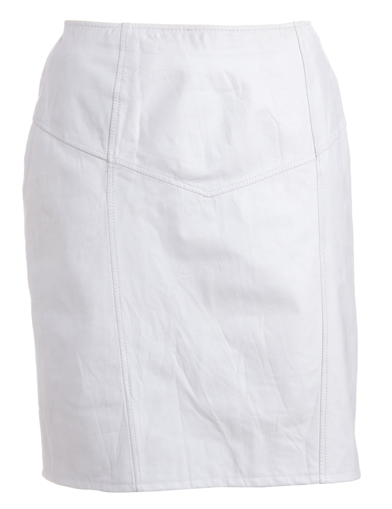 Beyond Retro Label Label Roxy Mini Leather Skirt