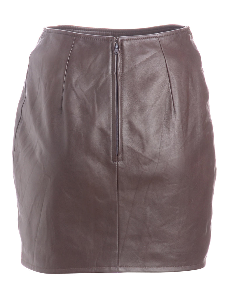 Beyond Retro Label Label Roxy Mini Leather Skirt