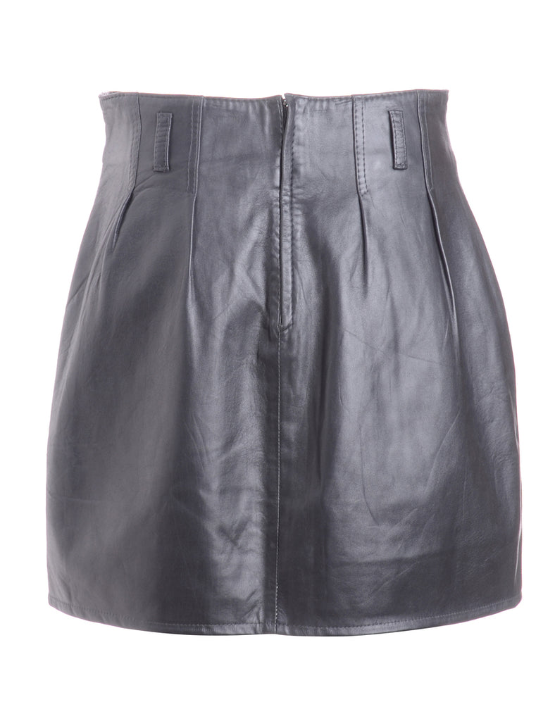 Beyond Retro Label Label Roxy Mini Leather Skirt