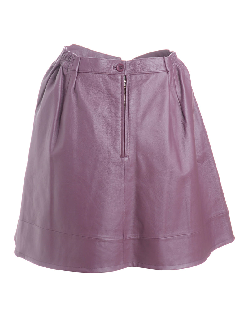 Beyond Retro Label Label Roxy Mini Leather Skirt
