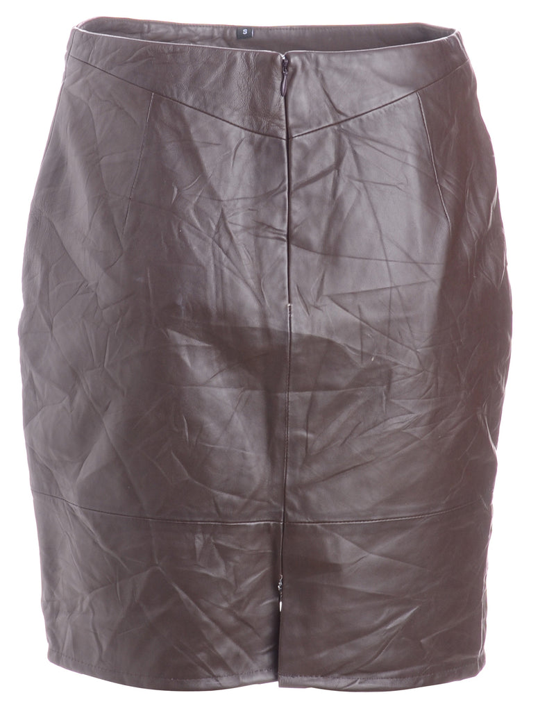 Beyond Retro Label Label Roxy Mini Leather Skirt