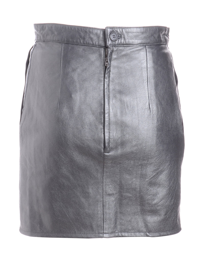 Beyond Retro Label Label Roxy Mini Leather Skirt